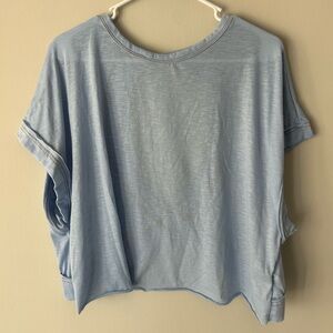 Light Blue Short Sleeve Tee active top